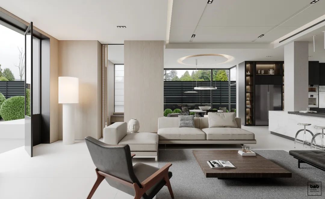 当代别墅空间设计丨本白设计-9