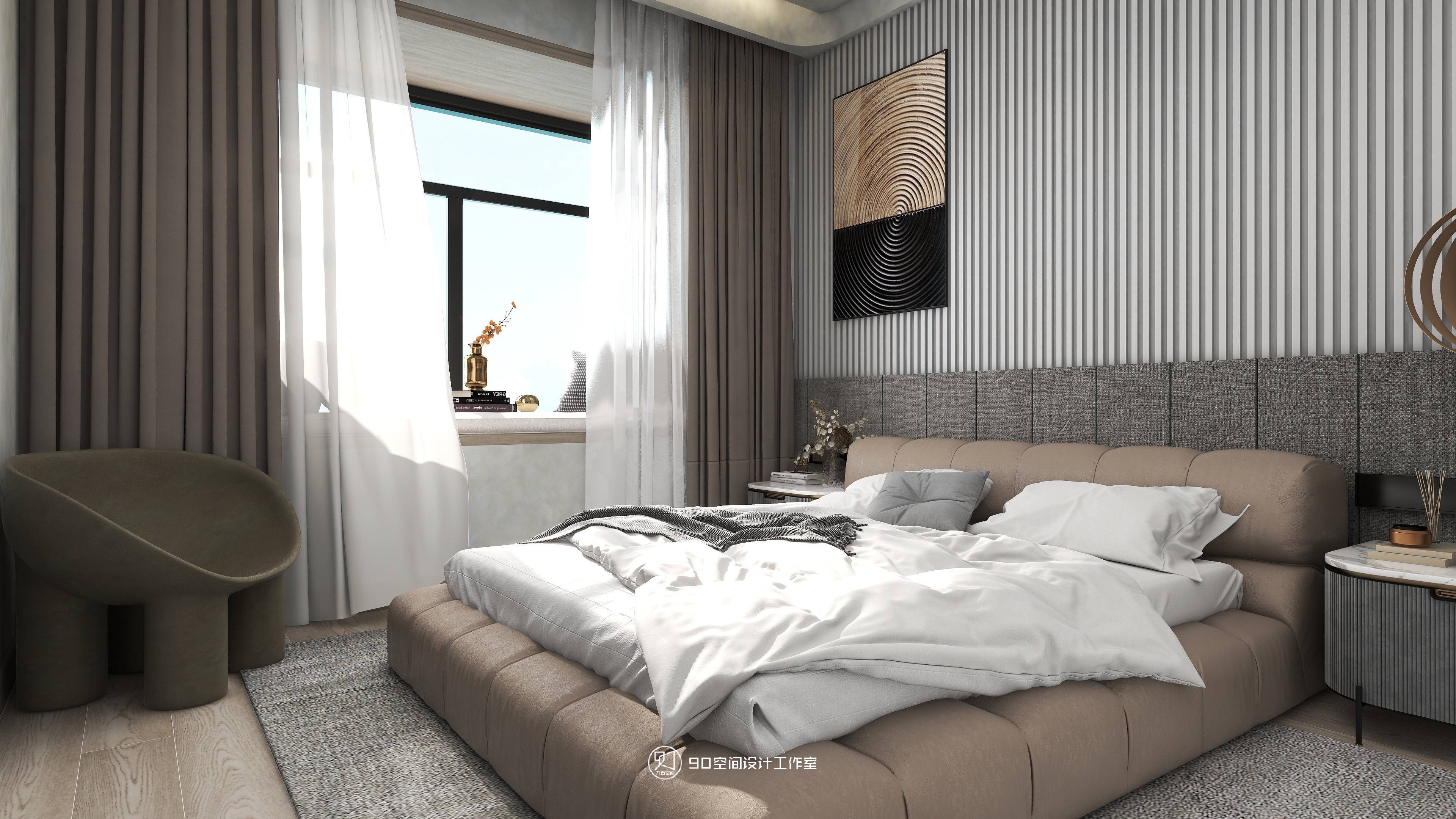 飞云之下 · 侘寂风 117 平 3 房 2 厅 1 卫设计-24