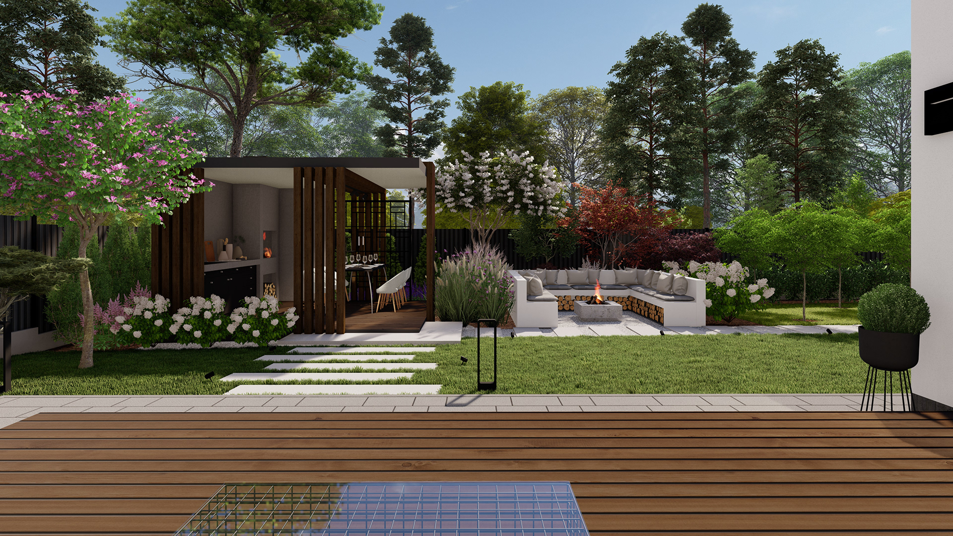 私人花园景观设计项目丨乌克兰顿涅茨克-8