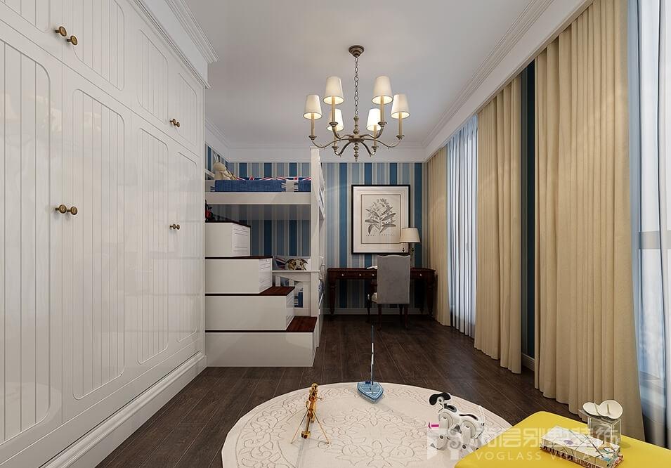 景枫法兰谷别墅 | 简约轻奢美式风格，温馨儿童空间-13