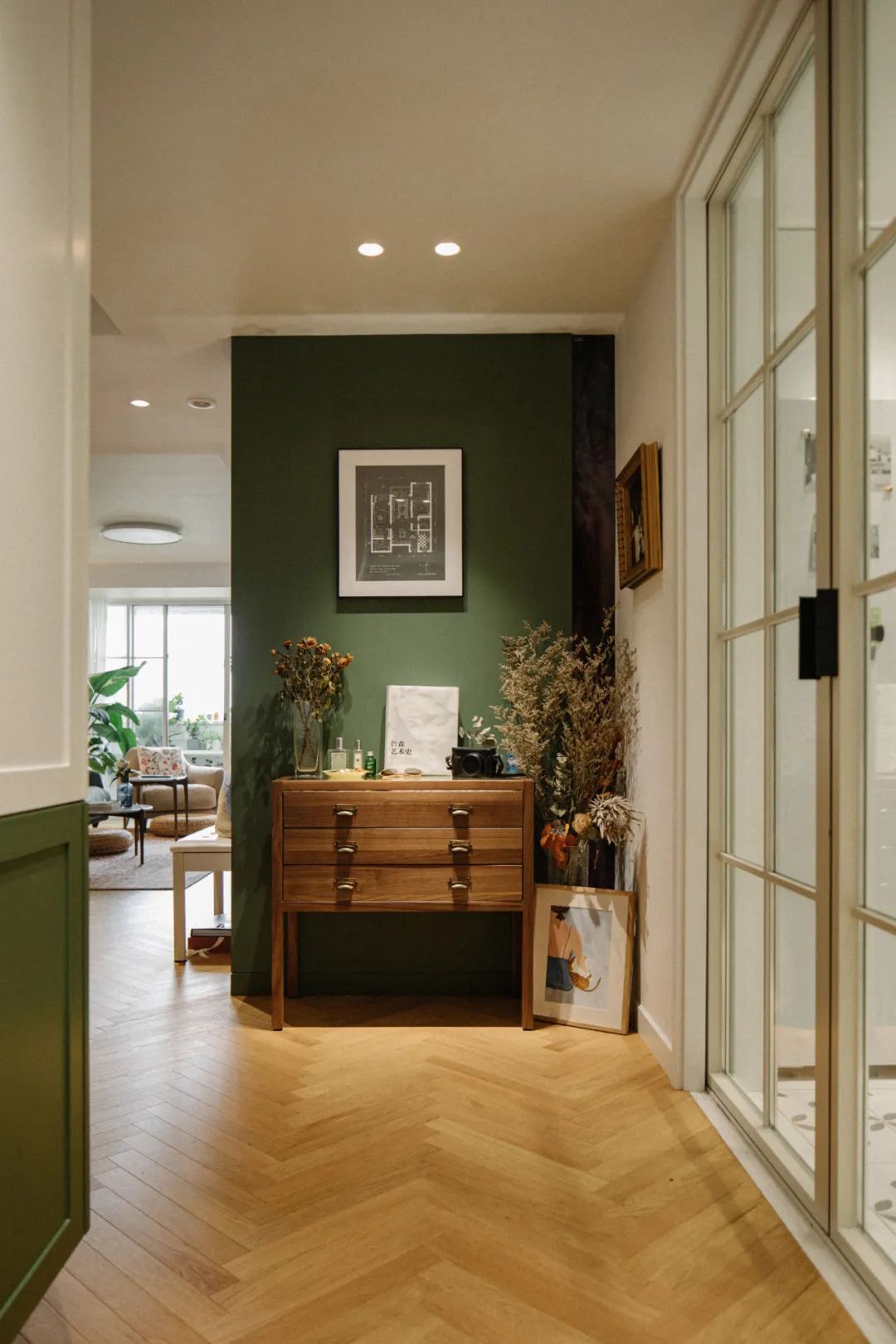 绿意复古，108㎡二手房变身温馨美宅-26