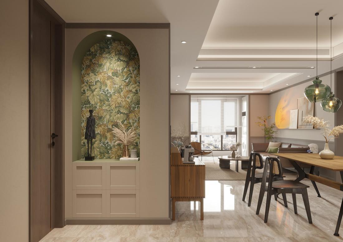 南京西路大平层法式清新精致女孩住宅设计丨中国南京-2