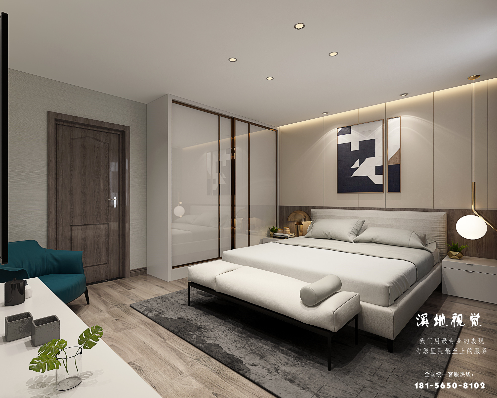 轻奢卧室主卧-4