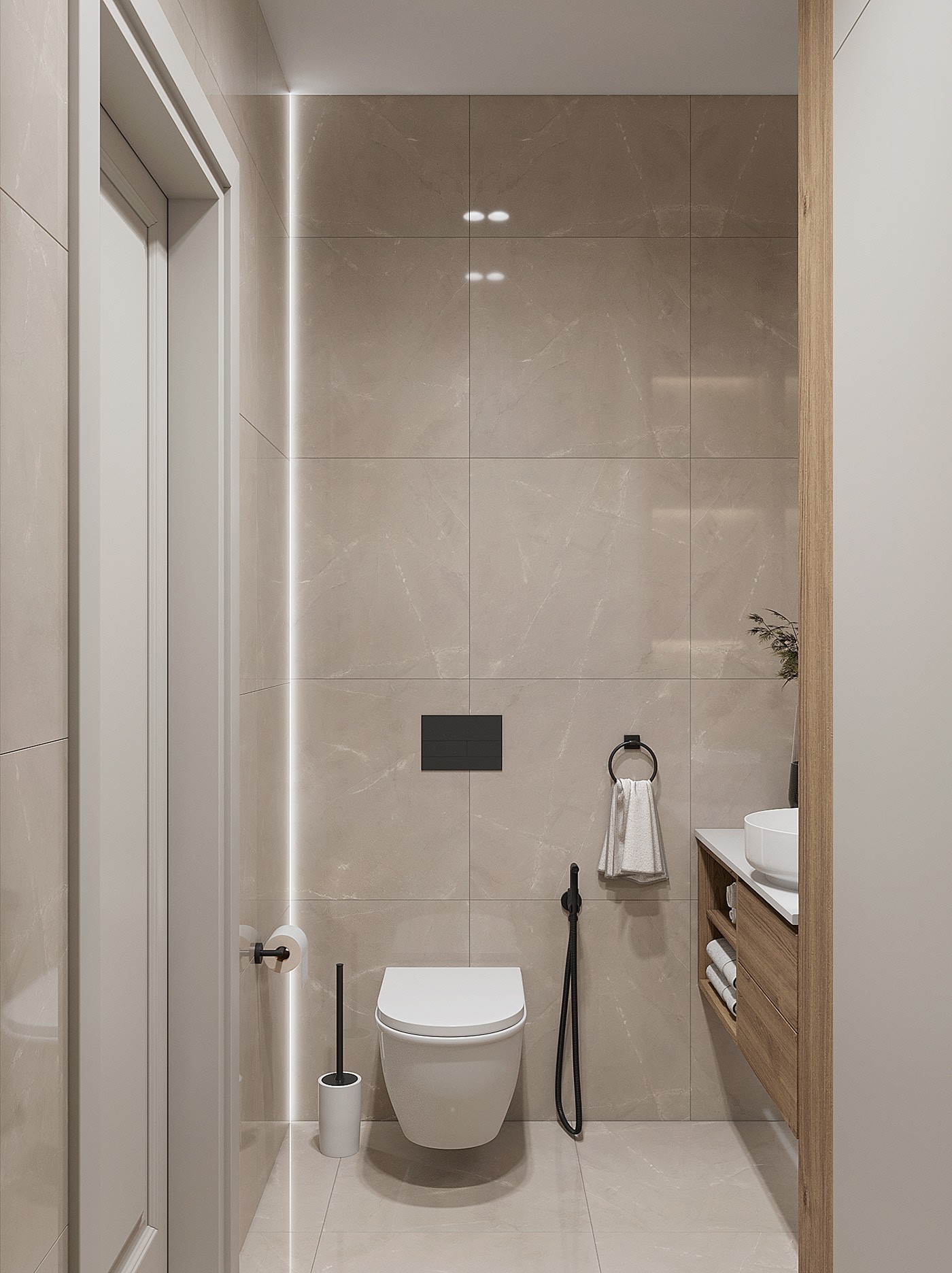 中性色系公寓设计  不一样的设计感-26