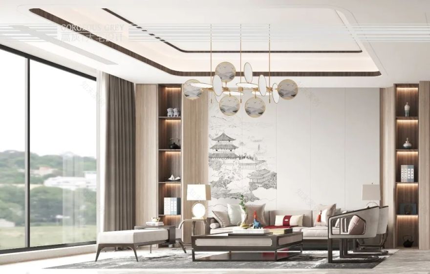 蔚蓝天地 160 平别墅设计丨高灰别墅设计-29