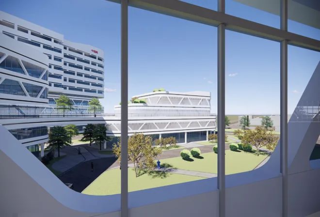 邢台市中医院与疾控中心,绿色生态的人性化医疗空间-35