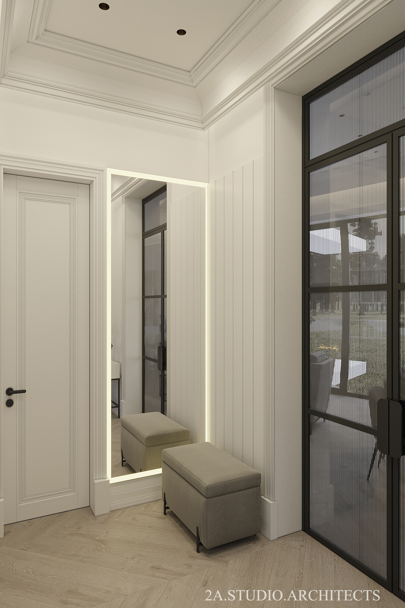 Entrance area with wardrobe design in Kaharlyk-0