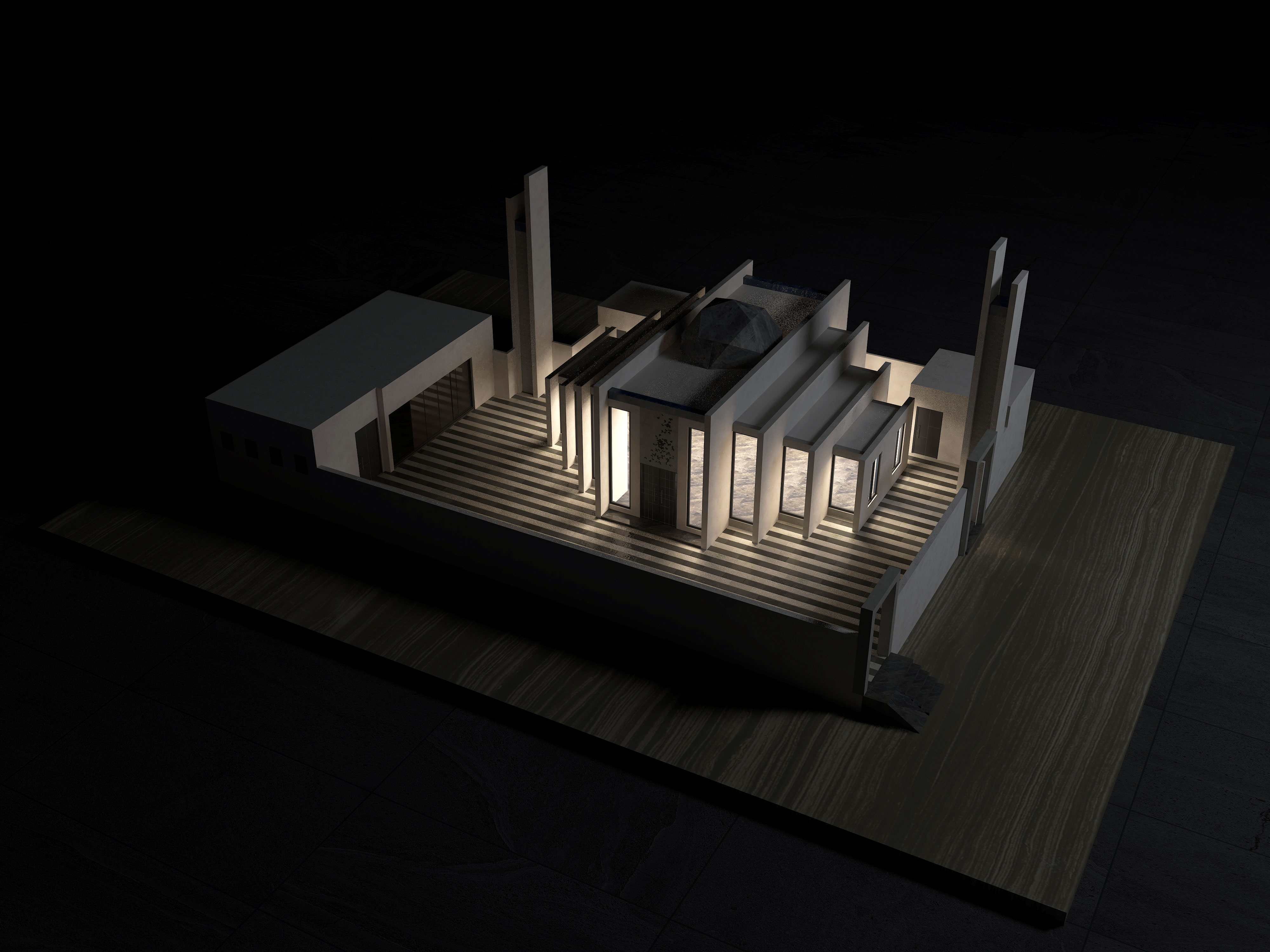 体积清真寺设计-3