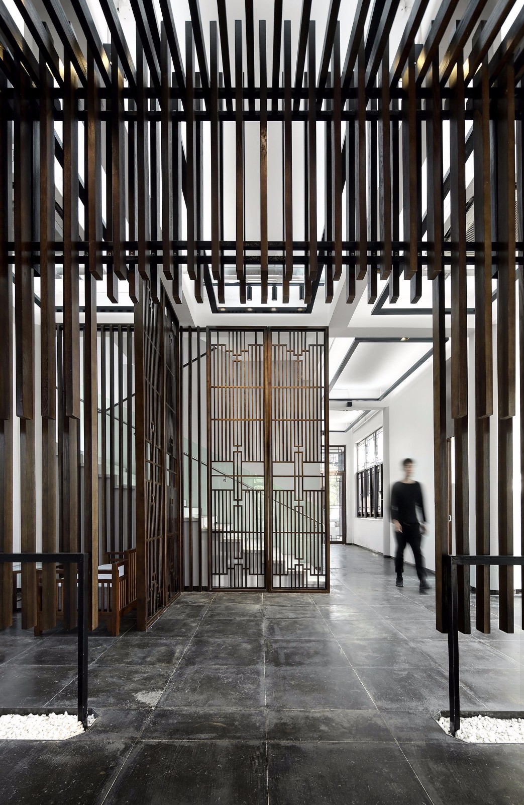 禅智鹤隐·扬州墓园办公空间新中式设计-8