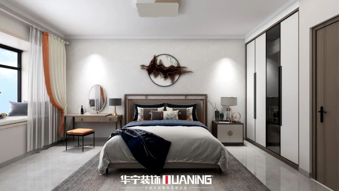 华宁装饰打造日式禅意空间——怡佳花园 130㎡新中风格-80