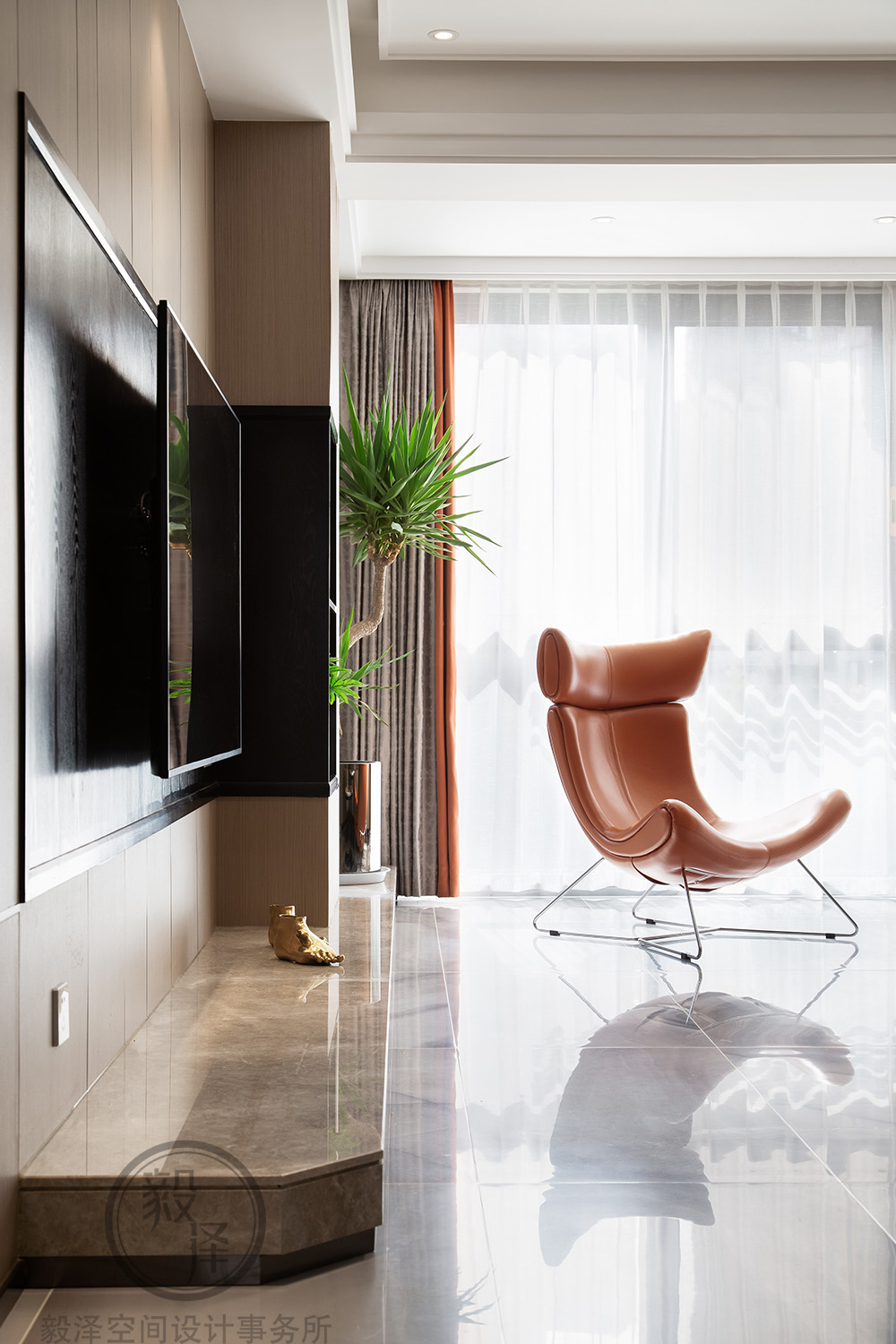 朝阳 W 宅——现代简约，书香满溢的家庭空间-10