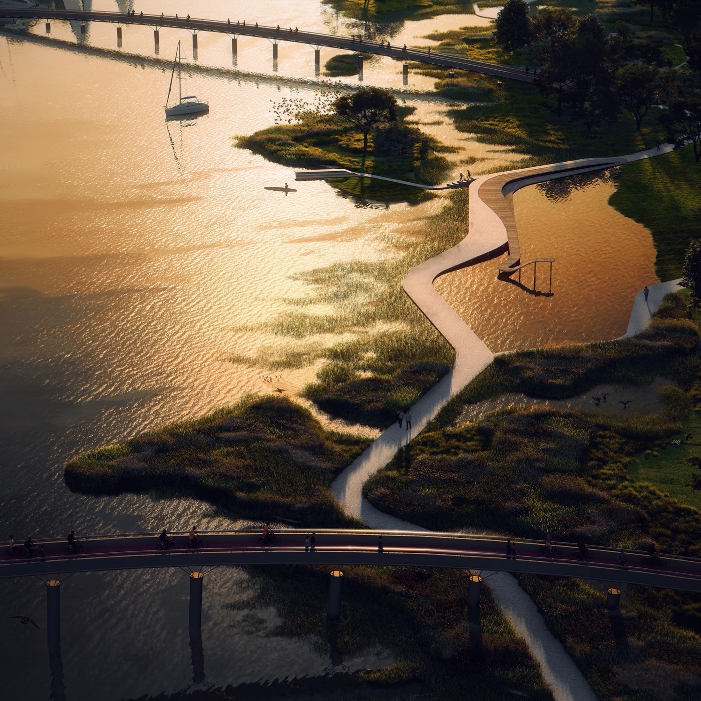 Strandeiland Het Oog · 未来城市绿蓝生活空间丨荷兰阿姆斯特丹丨DELVA-7