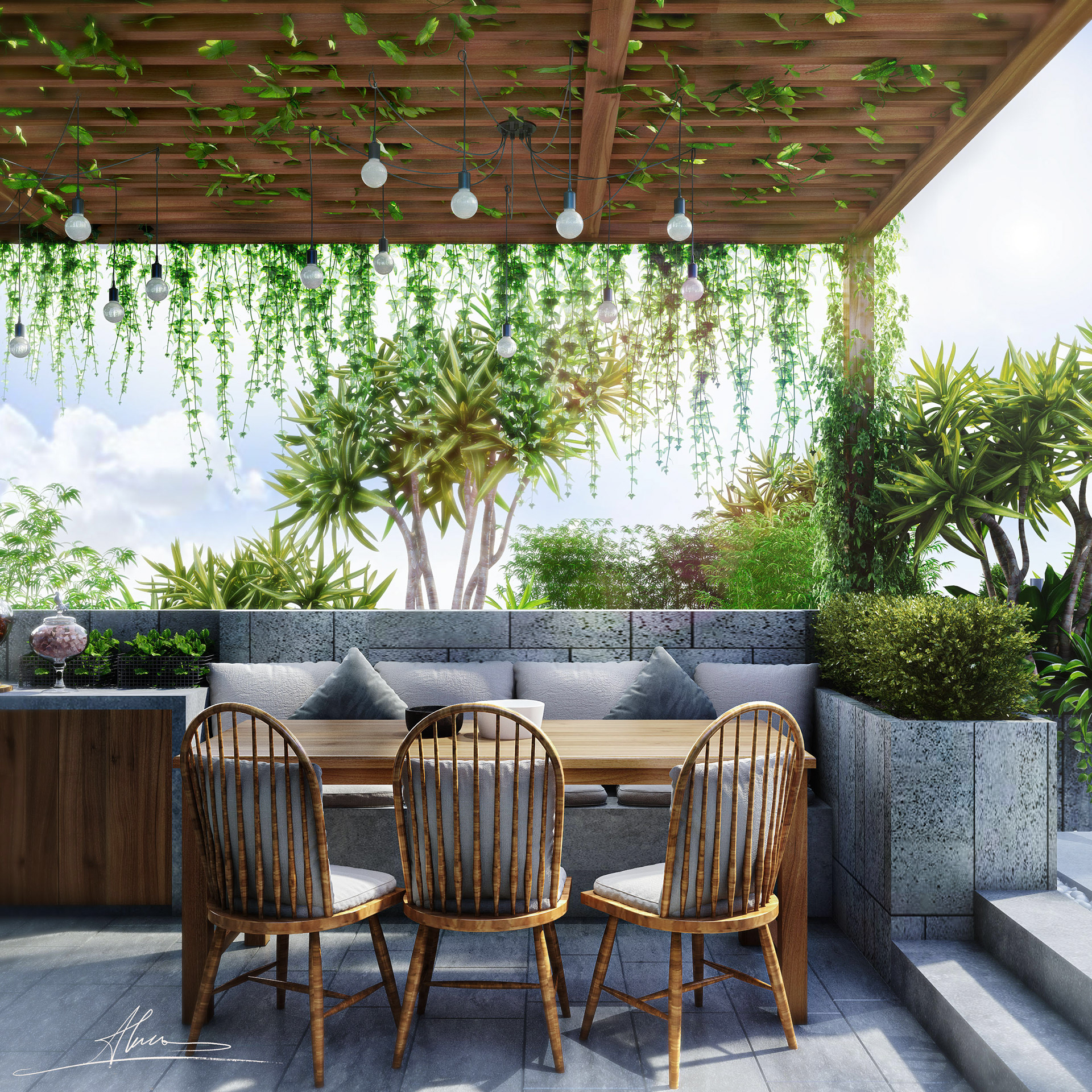 屋顶花园丨越南丨Hungnguyen-7