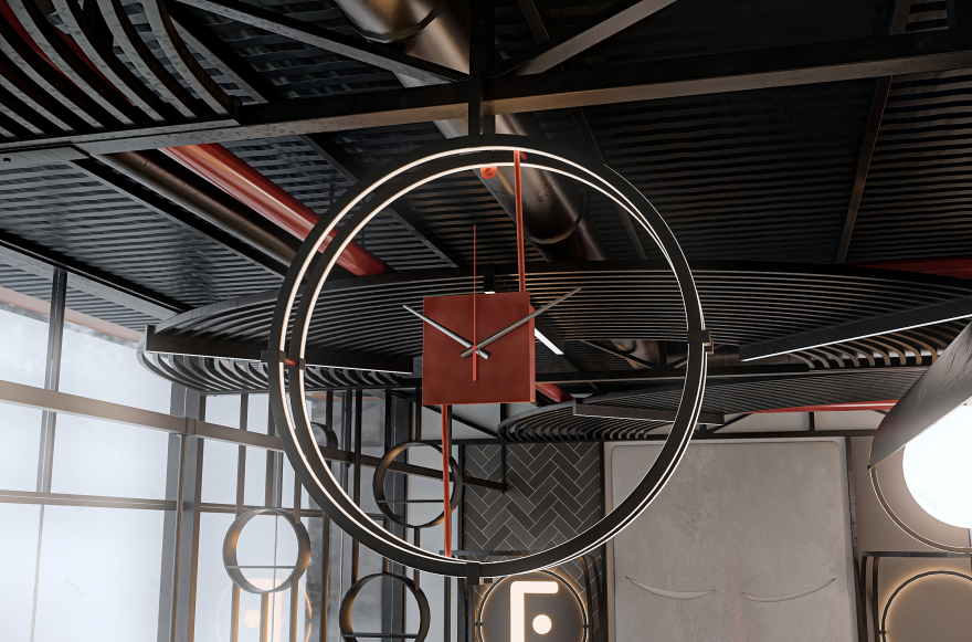 工业风咖啡店-28