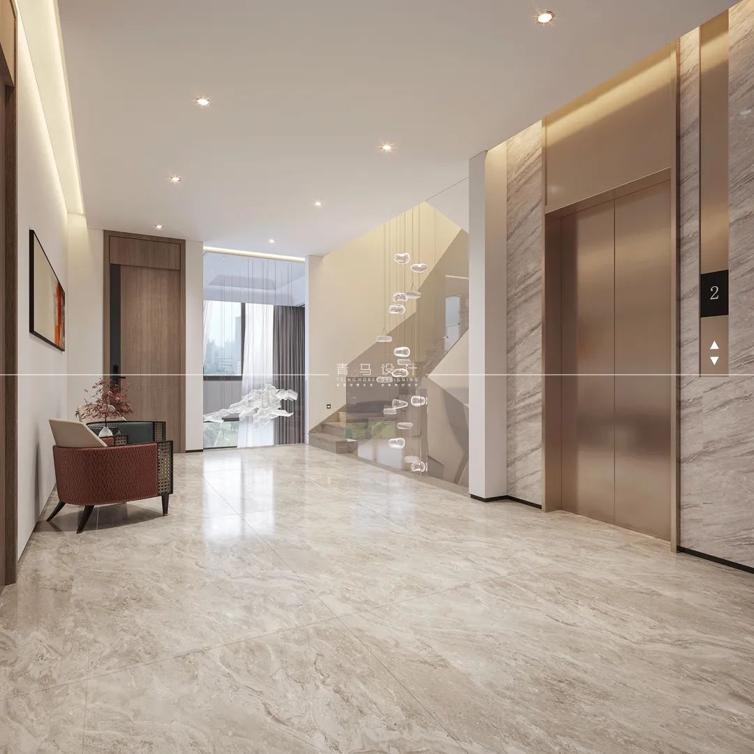 《雁鸣墅语》现代轻奢联排别墅丨青马别墅设计-31