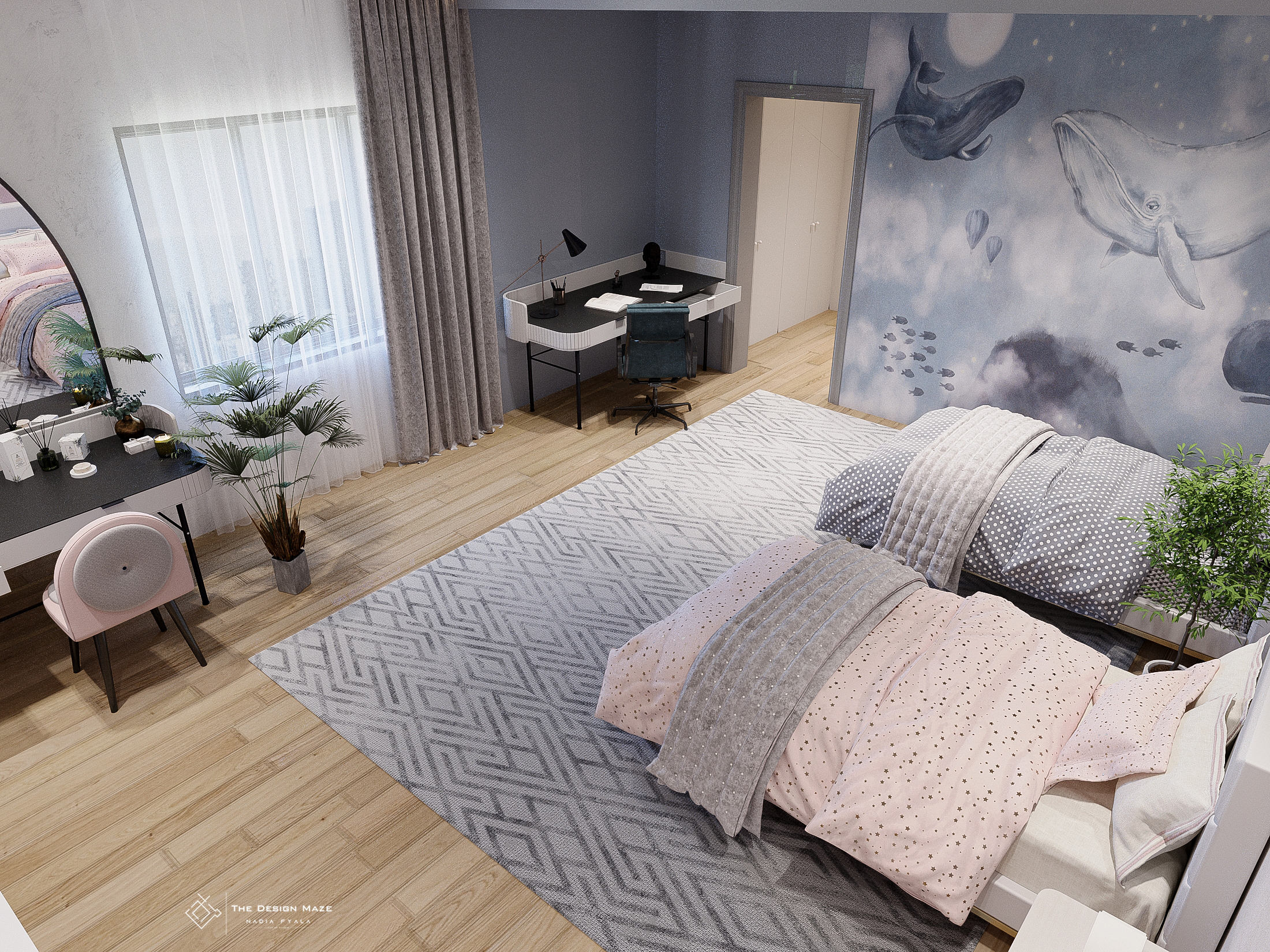 男孩和女孩卧室丨Nadia Fyala-8