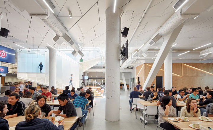 旧金山 Pinterest 新总部，现代木质金属办公空间-6