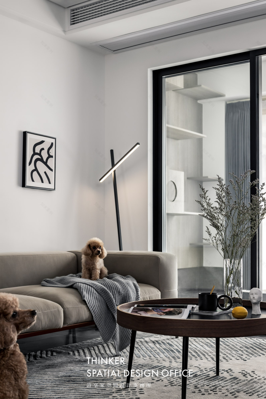 亲密关系丨旋转电视+开放式中西厨,让空间来适应家人之间的互动-32