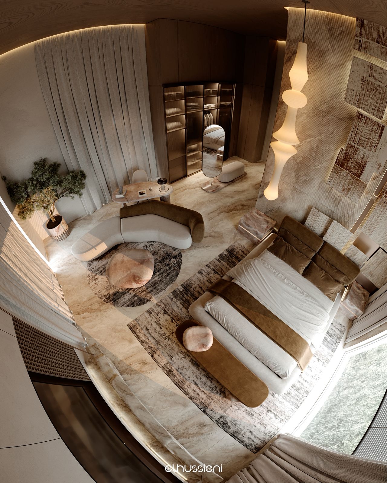 现代卧室设计丨Mohamed.elhussien.designs-7