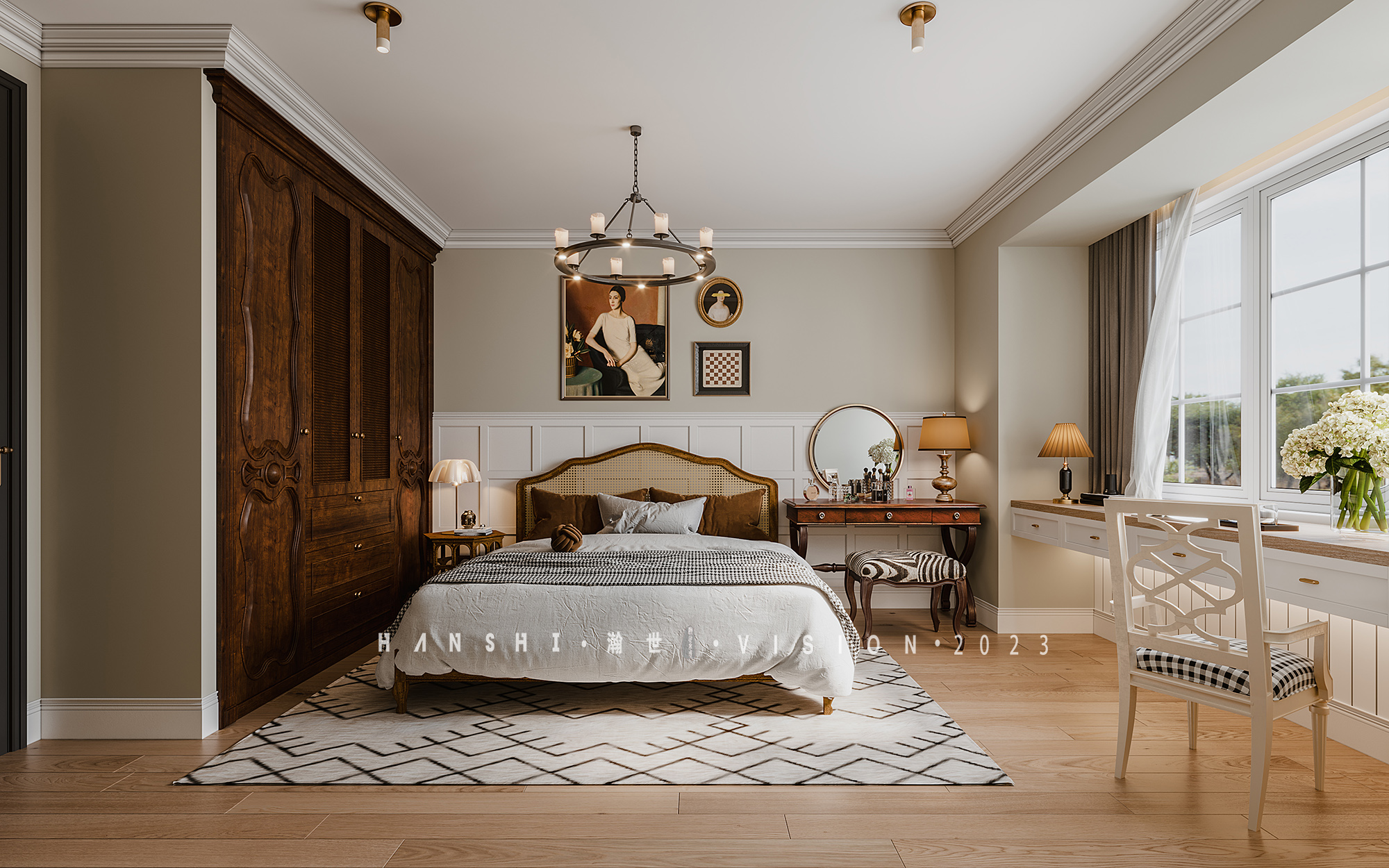 美式休闲家装一瀚世表现-7