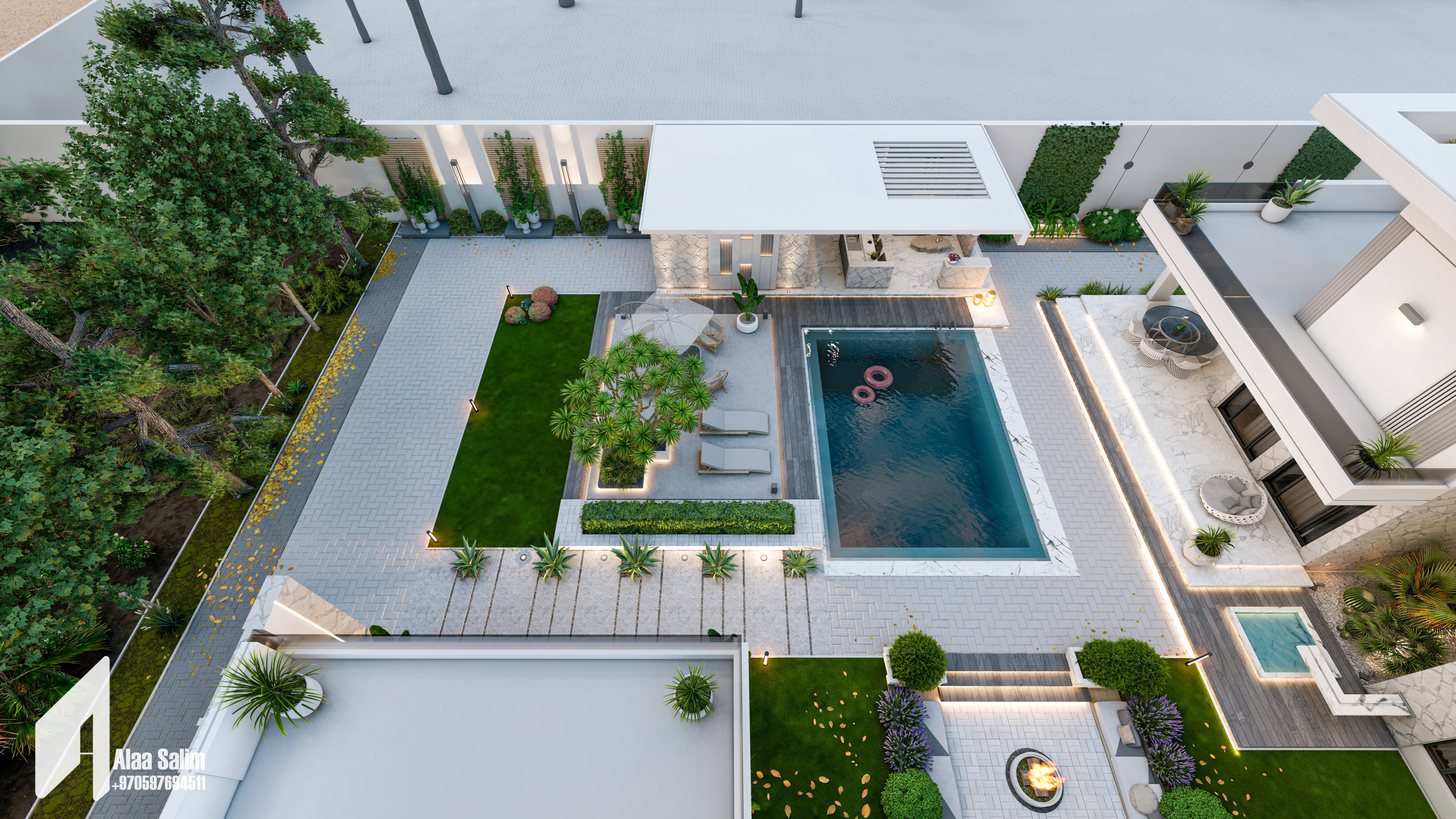 Swimming pool and barbecue-11