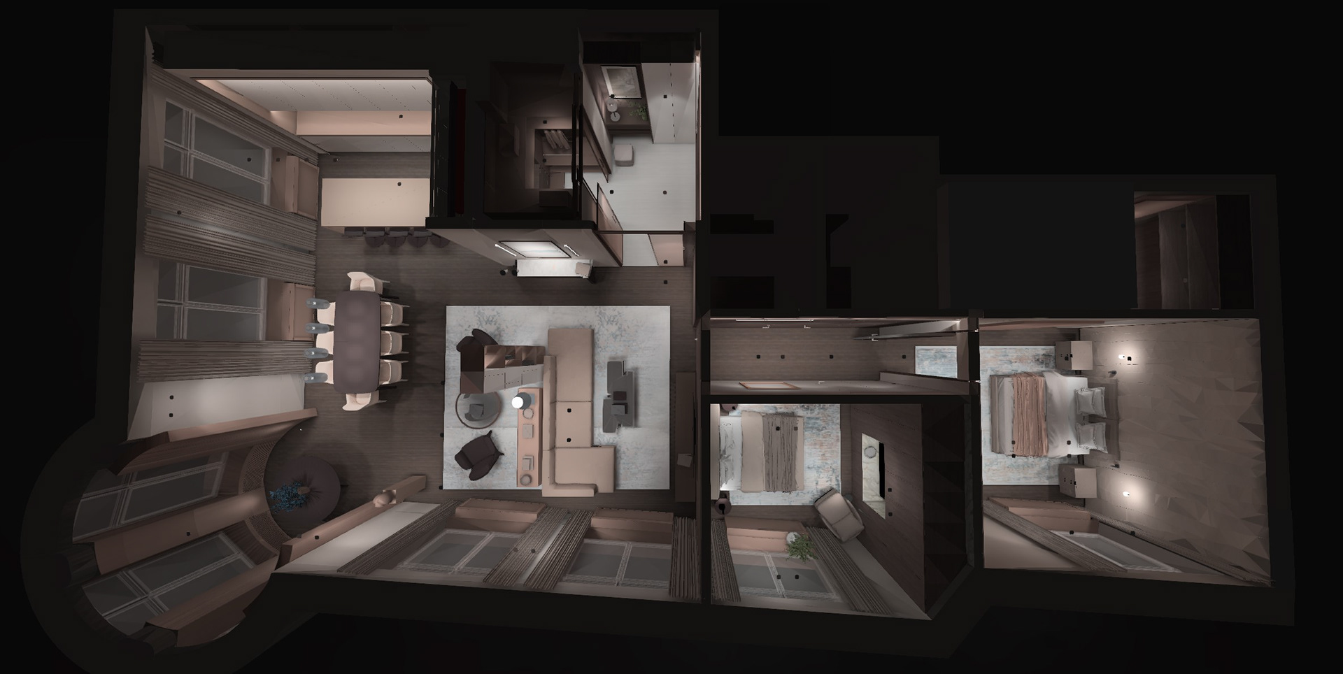 圣彼得堡公寓照明项目丨俄罗斯圣彼得堡丨Markevich Lighting Studio-35