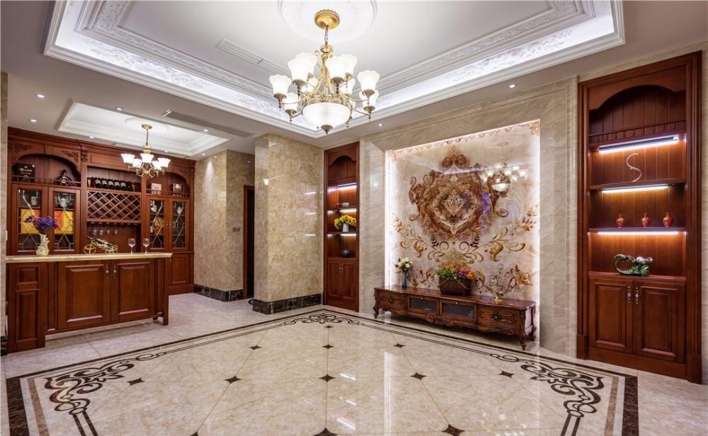 欧式浪漫情调的极致演绎——某顶豪客厅设计-11