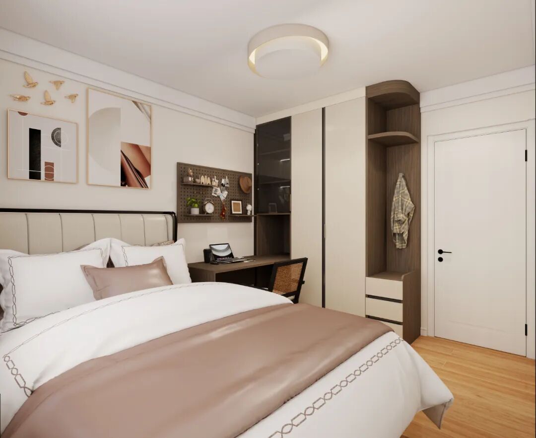 天洋广场|80㎡两居室中古风案例-34