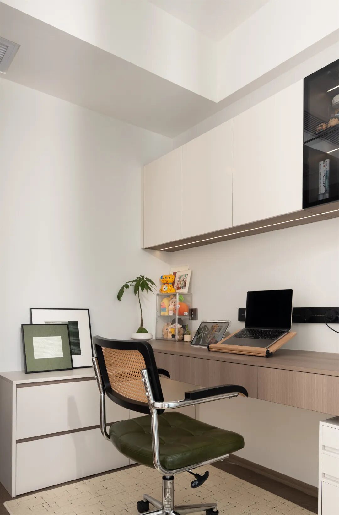 内舍软装丨128㎡现代简约风，纯粹色调营造简洁利落的温柔空间！-41