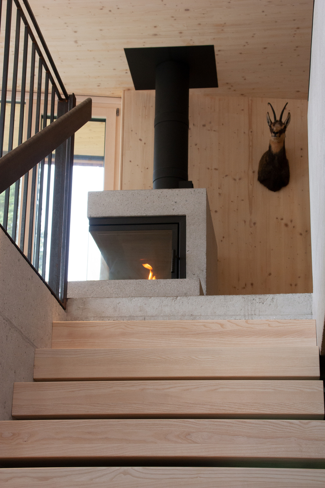 奥地利萨尔茨堡山上的现代木屋住宅设计丨lechner & lechner architects-28