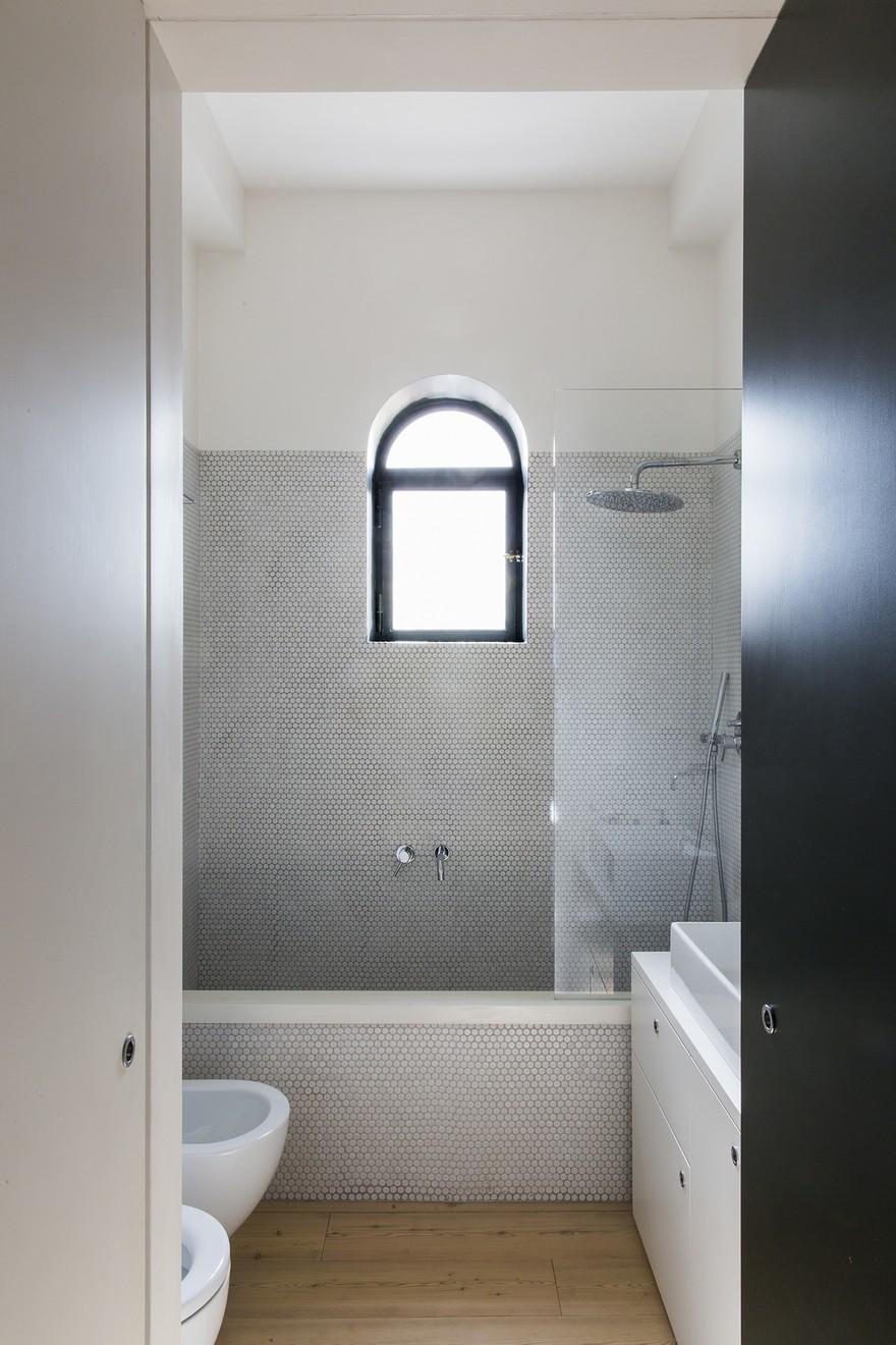 Two-Storey Family Apartment in Rome Exhibiting a Powerful Character-30