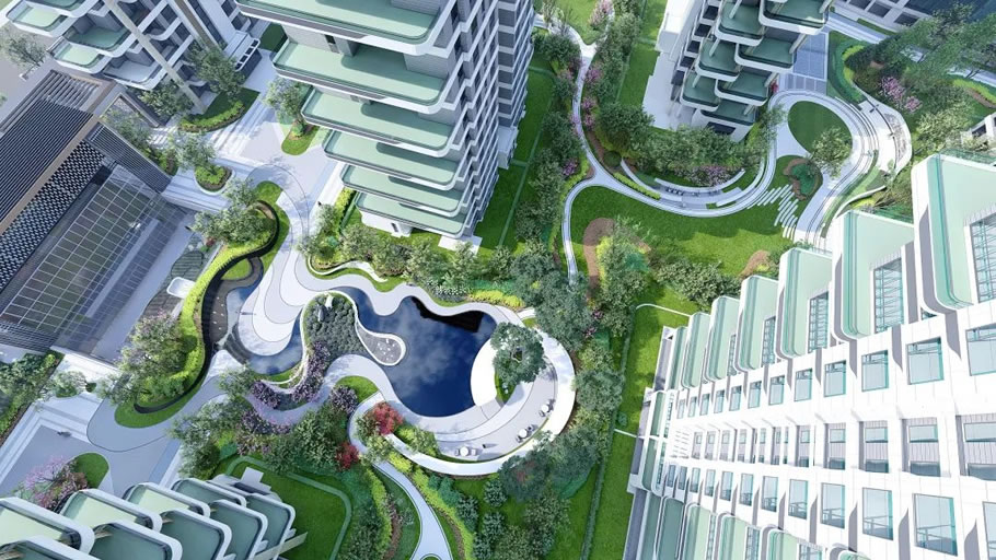 淄博鼎成森林城景观设计丨中国淄博丨同圆设计集团景观设计院-11