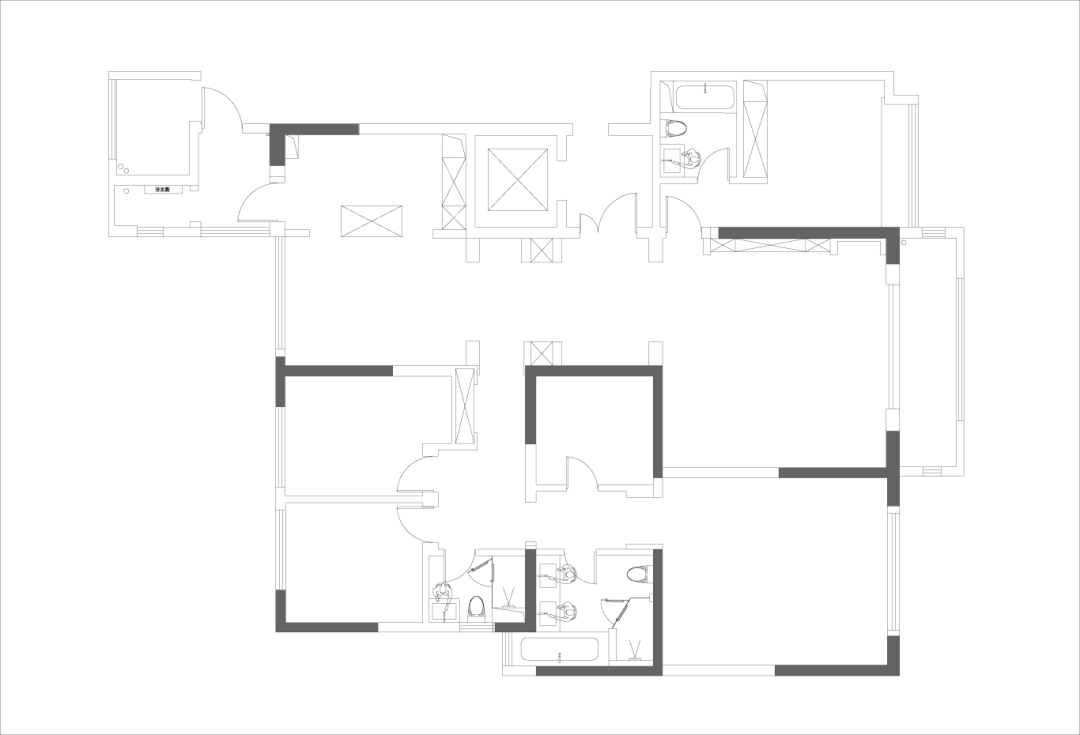 示觉设计|250㎡中海紫御豪庭，绿影泊心，拱廊叙事-69