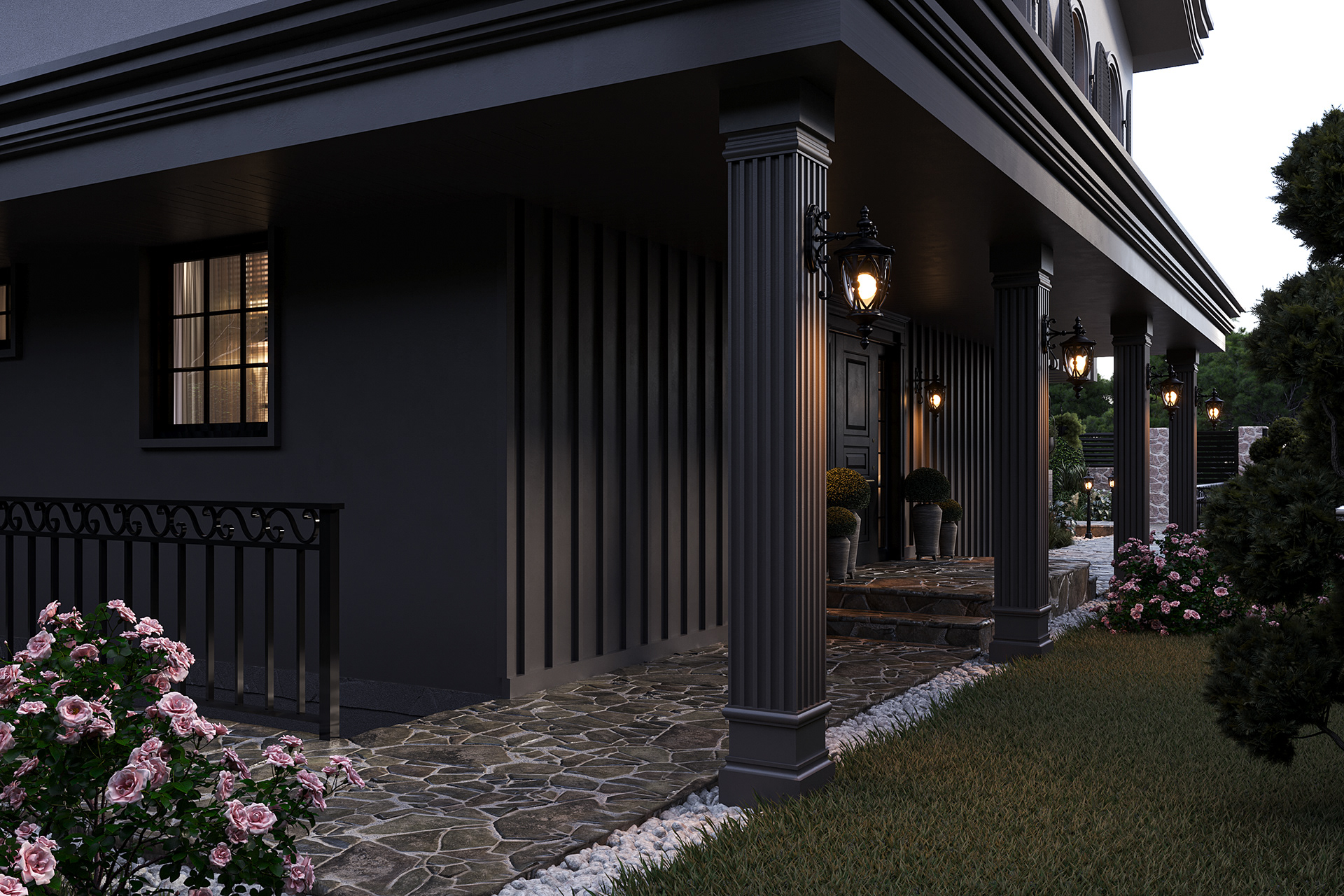 乡村住宅外立面设计丨土耳其伊斯坦布尔丨Oğuz Bedirhan ÇALDIR-4