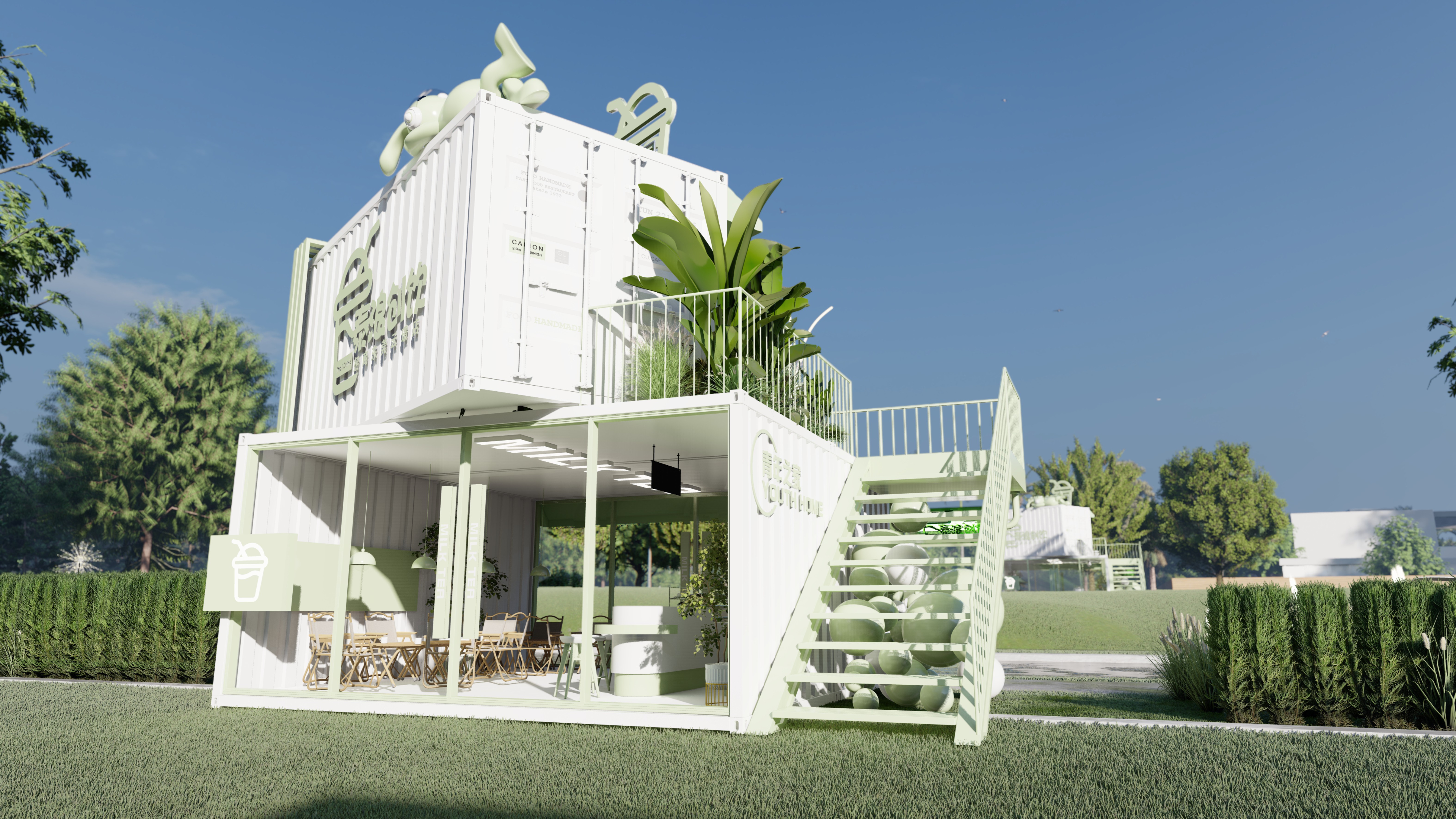 集装箱咖啡馆设计丨泰浪云景-24