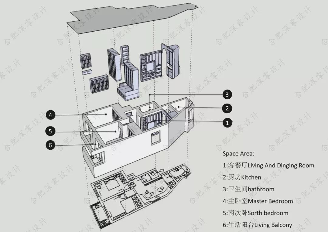 合肥深零设计新作 | 67㎡北欧简约学区房“屋檐”-25