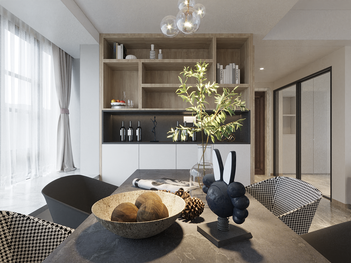 深圳口山设计：光明星河天地89㎡，装下四季温柔！-3