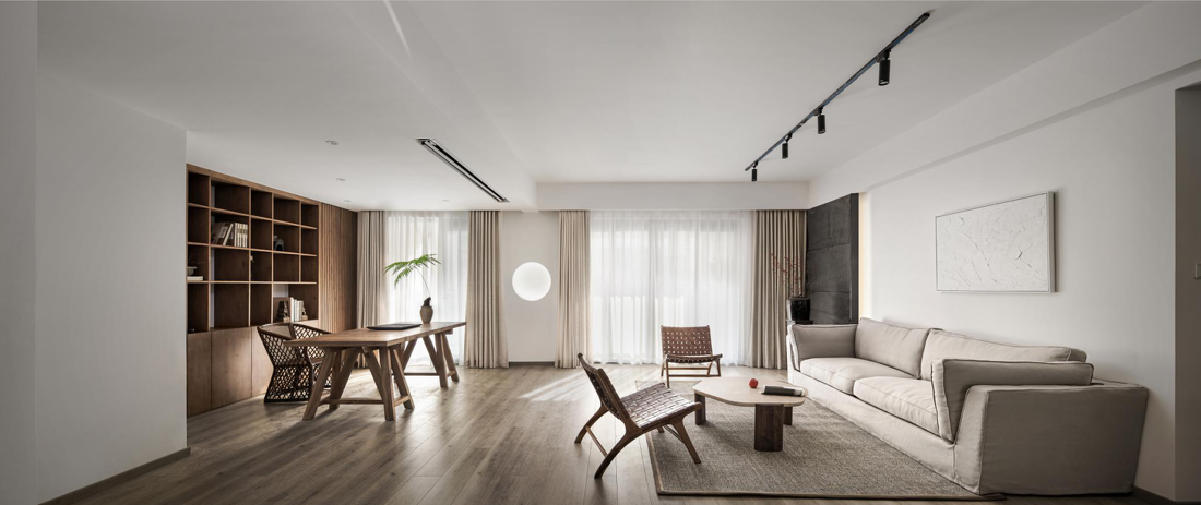 “书”适生活 · 原木与石材的和谐空间-1