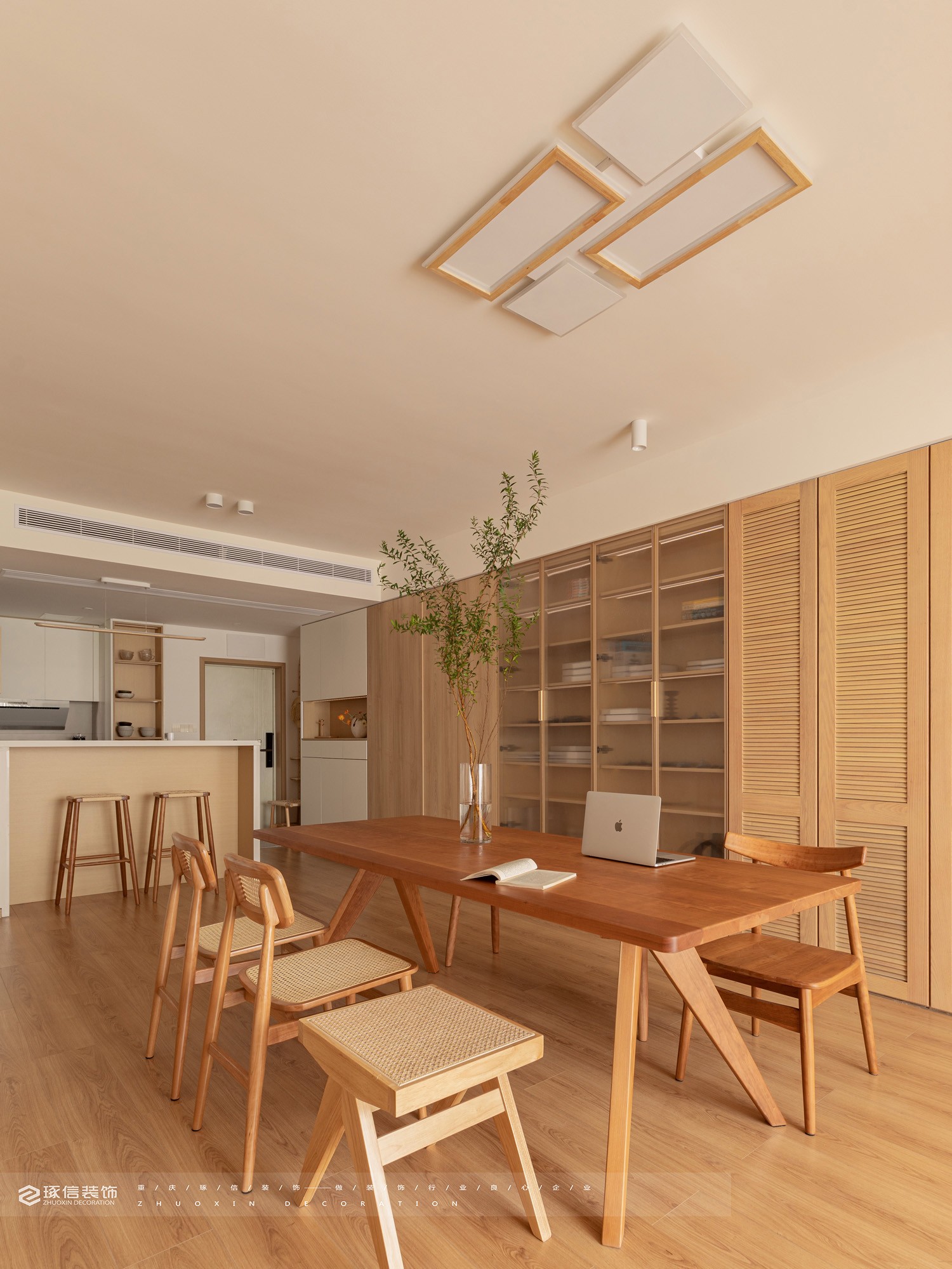 100 平旧房改造日式温馨家丨琢信装饰-0