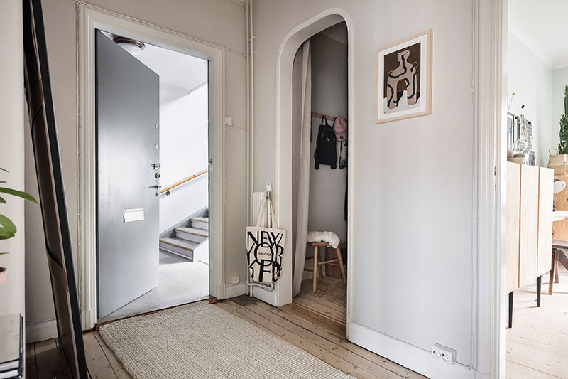 哥德堡大胆蓝色公寓，充满装饰的 65 平米空间-28