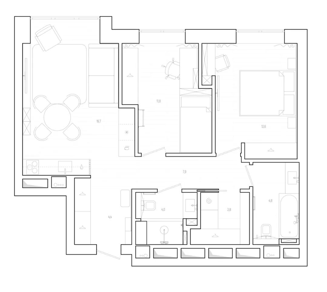 73㎡现代舒适三口之家丨ANGA PROJECT-9