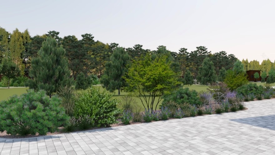 “На краю леса”花园概念与可视化设计-26