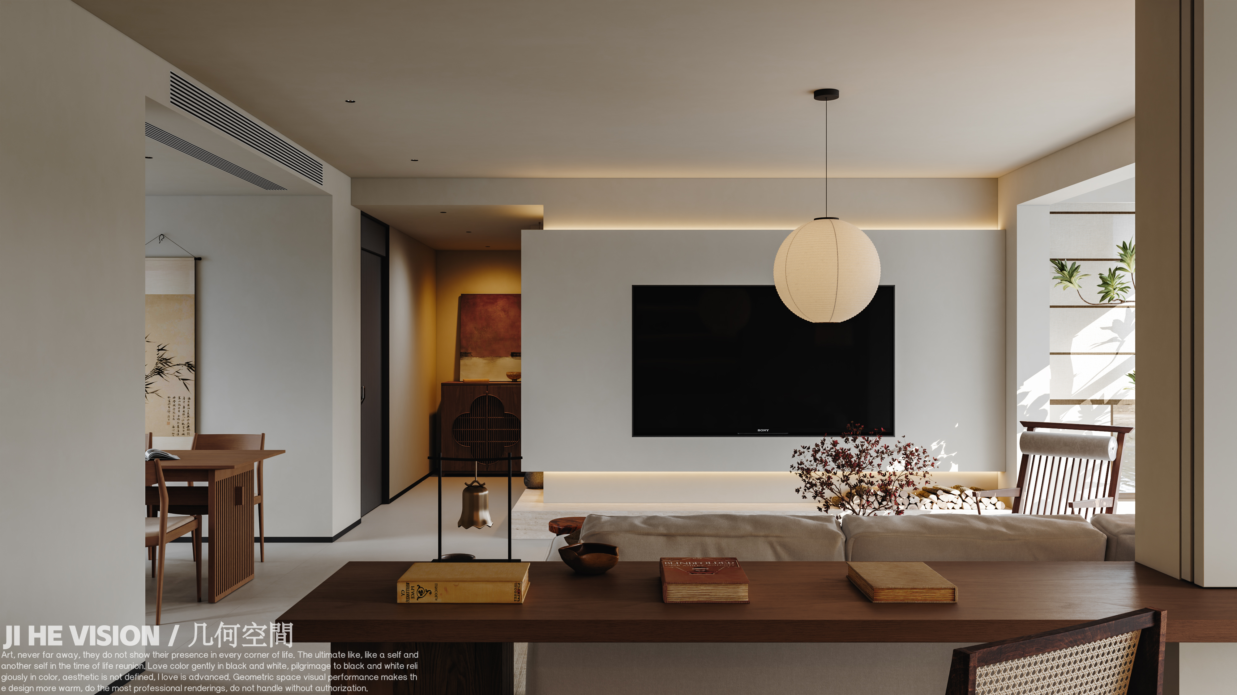 几何空间视觉表现 | 碧桂园璞悦天成宋式美学空间-8