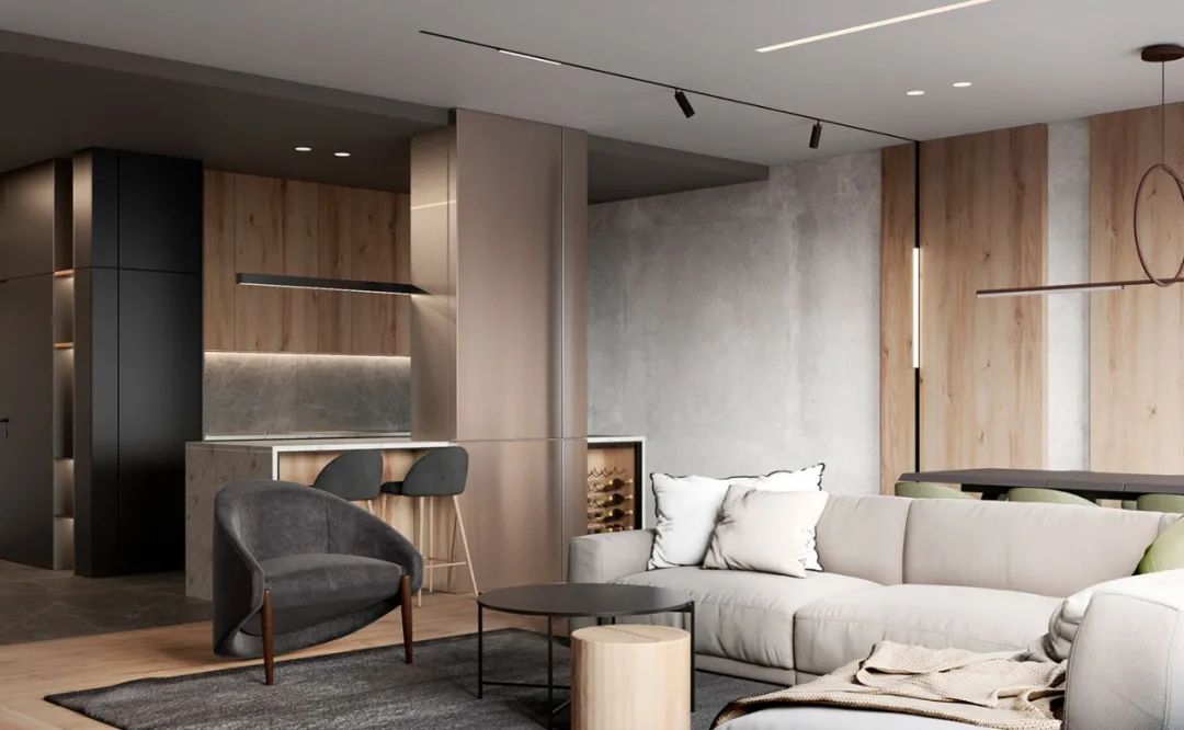 俄罗斯 120㎡原木简约公寓，素雅而精致-10