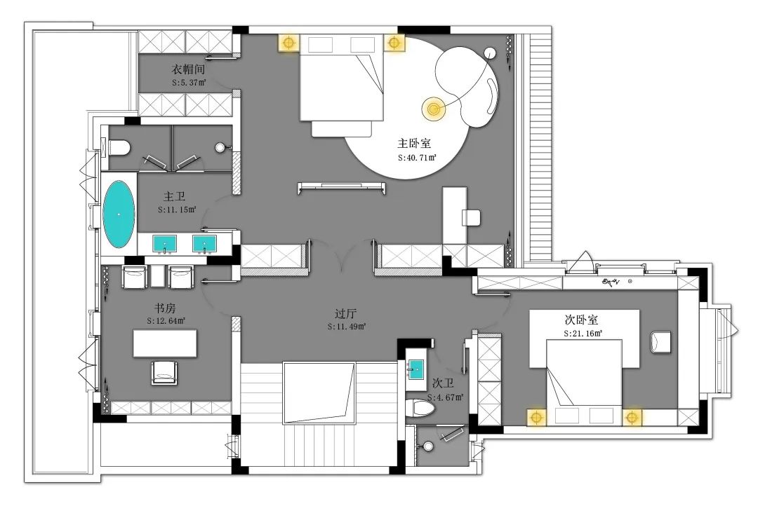 揽月府 · 现代简约别墅设计丨中国西安丨徐一舒-71