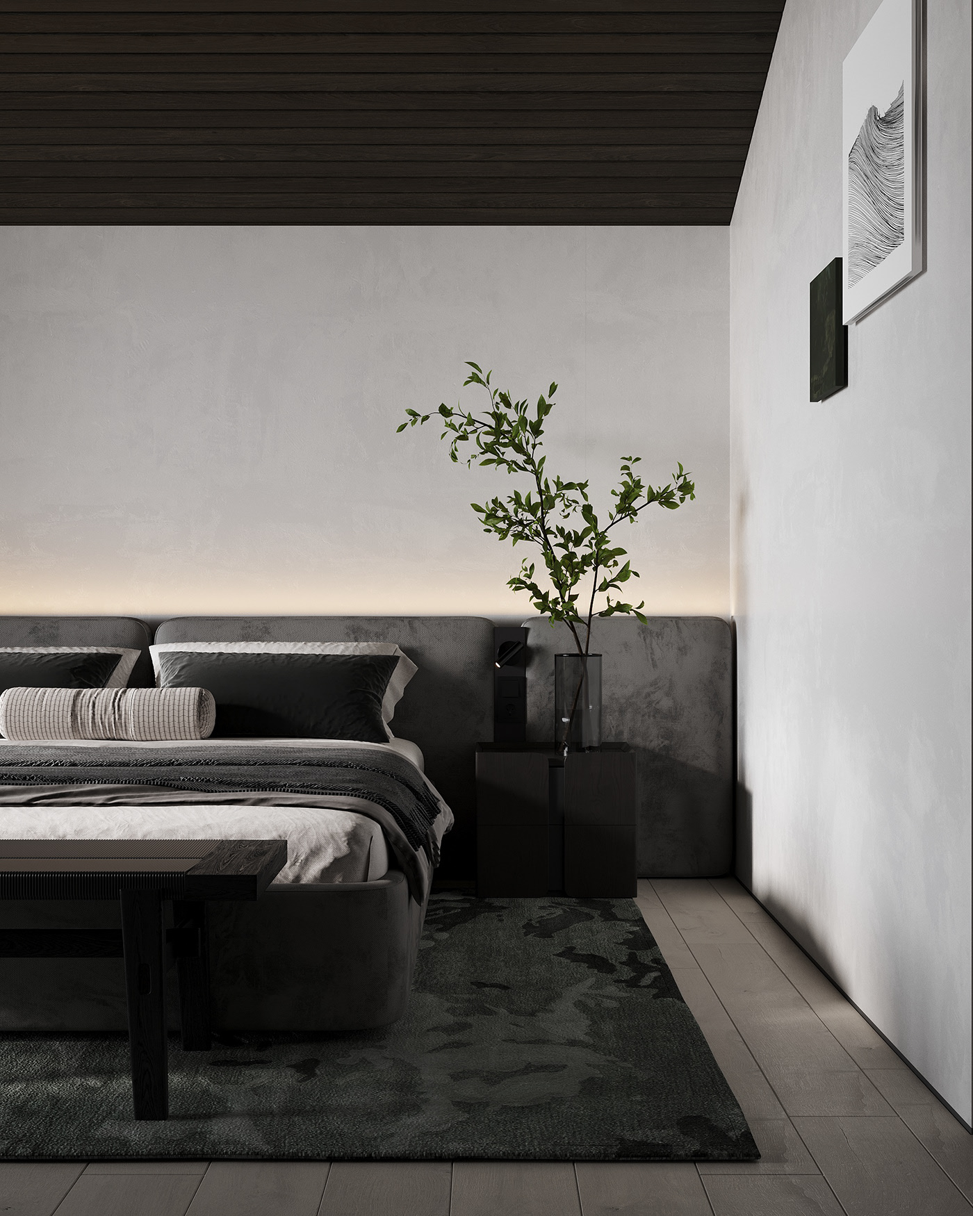 意式黑灰轻奢风室内设计-49