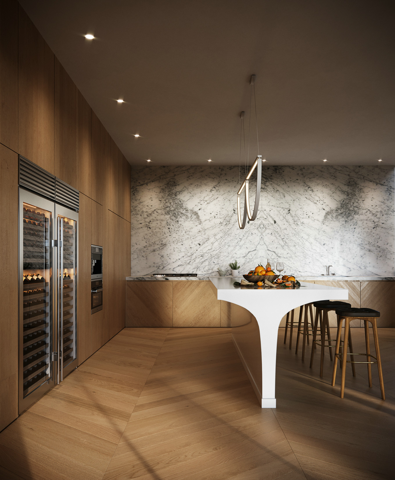 现代简约线条感别墅设计-8