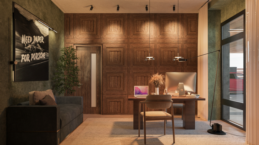 乌克兰基辅地区私人住宅室内设计项目-36