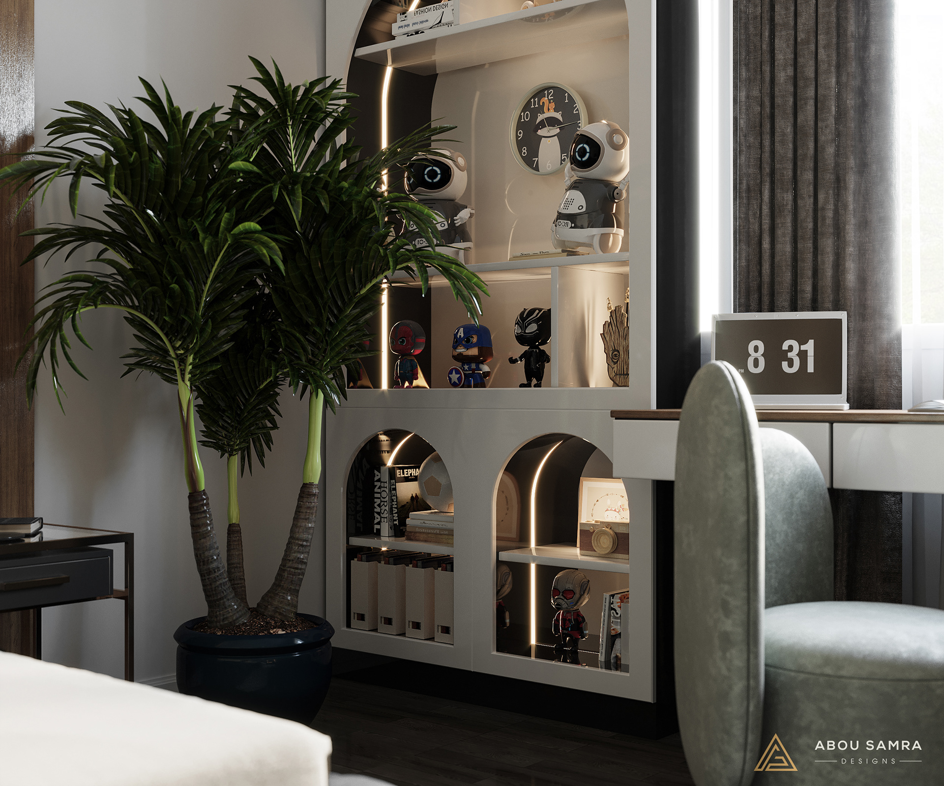 Boy Bedroom 室内设计丨沙特阿拉伯丨Abou Samra Group-8