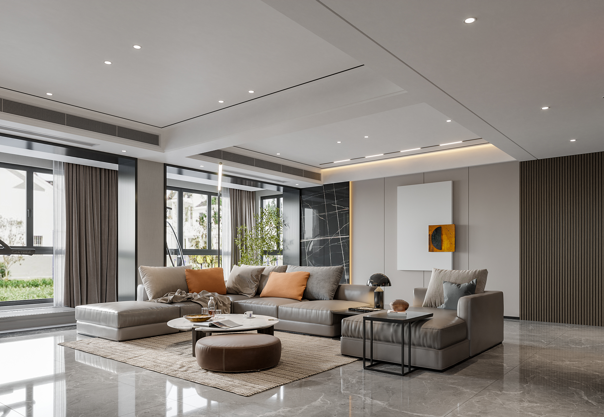 无主灯现代轻奢家装表现-1